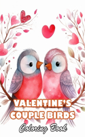 Valentine's Couple Birds Coloring Book