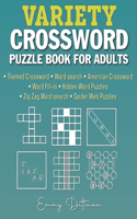 Variety Crossword Puzzle Book for Adults