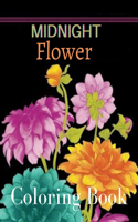 Midnight Flower Coloring Book