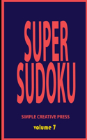 Super Sudoku Volume 7: Large Print sudoku easy medium hard