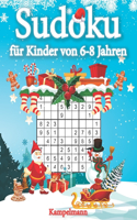 Sudoku für Kinder von 6-8 Jahren: 200 Sudokus für intelligente Kinder mit Anleitungen, Profi-Tipps und Lösungen - Großdruck (Weihnachtsausgabe)