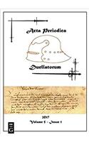 ACTA Periodica Duellatorum (Vol. 5, Issue 1)