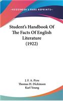 Student's Handbook Of The Facts Of English Literature (1922)