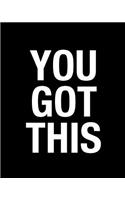 You Got This Planner: Monthly & Weekly Planner, 12 Month Book with Grid Overview, Organizer Calendar(1 Academic Planner July 2019 to June 2020, Large Size 8x10)