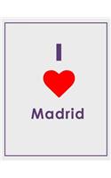 I Love Madrid Notebook