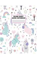 Blank Sheet Music Notebook