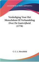 Verdediging Voor Het Menschdom Of Verhandeling Over de Gastvrijheid (1778)