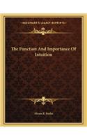 The Function And Importance Of Intuition