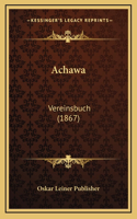 Achawa: Vereinsbuch (1867)