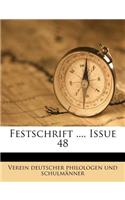 Festschrift ..., Issue 48