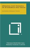 Operating Cost Statistics of Automobiles and Trucks