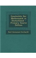 Geschichte Der Mathematik in Deutschland