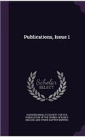 Publications, Issue 1