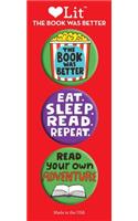 The Book was Better 3 Badge Set