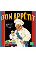 2021 Bon Apptit -- Vintage Poster Art 16-Month Wall Calendar