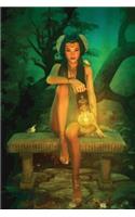 Near-East Forest Goddess Grid Notebook: 150 page Grid Notebook Journal Diary