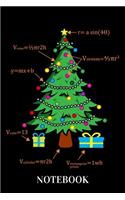 Notebook: Christmas Tree Geometry Mathematic Humor