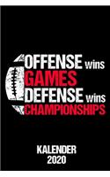 Kalender 2020 Offense Wins Games Defense Wins Championships