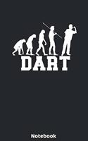 Dart Notebook: 6'x9' 120 Ruled Pages - Dart Evolution Player Journal - Christmas Present or Birthday Gift Idea for Dart Fans and Lovers, who likes watching or play