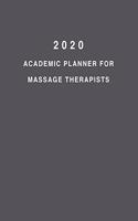 2020 Academic Planner For Massage Therapists