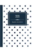 2020 Agenda Journalier: Semainier et Calendrier Janvier a Decembre A4 - Organiseur Moderne Pour Femme Avec 45 Journal Dot Grid Pages Pointillé + To Do Listes - Pratique Pla