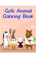 Cute Animal Coloring Book