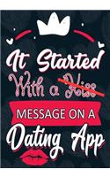 It Started With a Kiss Message on a Dating App