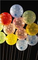 Notebook: balloons colors colorful balloon happy birthday