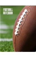 Football Notebook: 7.44 x 9.69 inch, wide ruled composition book, football journal, composition book for kids, 200 pages