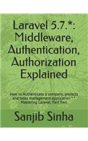 Laravel 5.7.*: Middleware, Authentication, Authorization Explained: How to Authenticate a Company, Projects and Tasks Management Application * * Mastering Laravel, Part Two