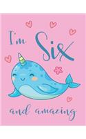 I'm Six and Amazing Narwhal Sketchbook