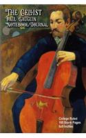 The Cellist - Paul Gauguin - Notebook/Journal: College Ruled - 100 Blank Pages - 6x9 Inches