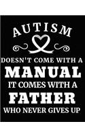 Autism Doesn't Come with a Manual It Comes with a Father Who Never Gives Up
