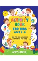 Activity Book for Kids Ages 4-8