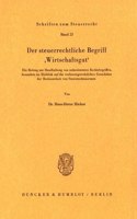 Der Steuerrechtliche Begriff 'Wirtschaftsgut