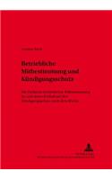 Betriebliche Mitbestimmung Und Kuendigungsschutz