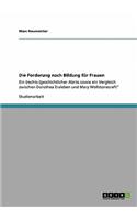 Die Forderung nach Bildung für Frauen