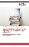 Comprension Lectora En Ingles Para La Carrera de Derecho
