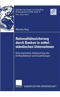 Rationalitätssicherung Durch Banken in Mittelständischen Unternehmen