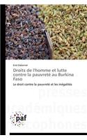 Droits de l'Homme Et Lutte Contre La Pauvreté Au Burkina Faso