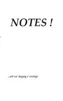 Notes !