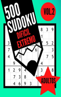 500 Sudoku dificil extremo adultos Vol.2
