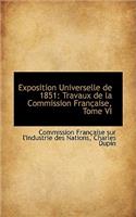 Exposition Universelle de 1851: Travaux de La Commission Fran Aise, Tome VI