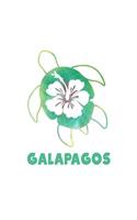 Galapagos: Notebook With Lined College Ruled Paper For Work, Home Or School. Stylish Sea Turtle Travel Journal Diary 7.5 x 9.25 Inch Soft Cover.