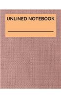 Unlined Notebook: 100 pages Unruled Blank Notebook