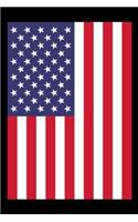 American Flag Notebook: USA Patriotic Composition Note Book For Men, Women, Kids - US Red White And Blue