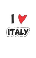 Italy: Notizbuch, Notizheft, Notizblock - Geschenk-Idee für Italien Fans - A5 - 120 Seiten