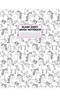 Blank Sheet Music Notebook