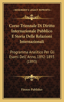 Corso Triennale Di Diritto Internazionale Pubblico E Storia Delle Relazioni Internazionali