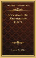 Armeniaca I. Das Altarmenische (1877)
